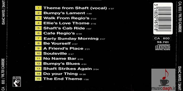دانلود آهنگ Theme From Shaft اثر آیزاک هیز